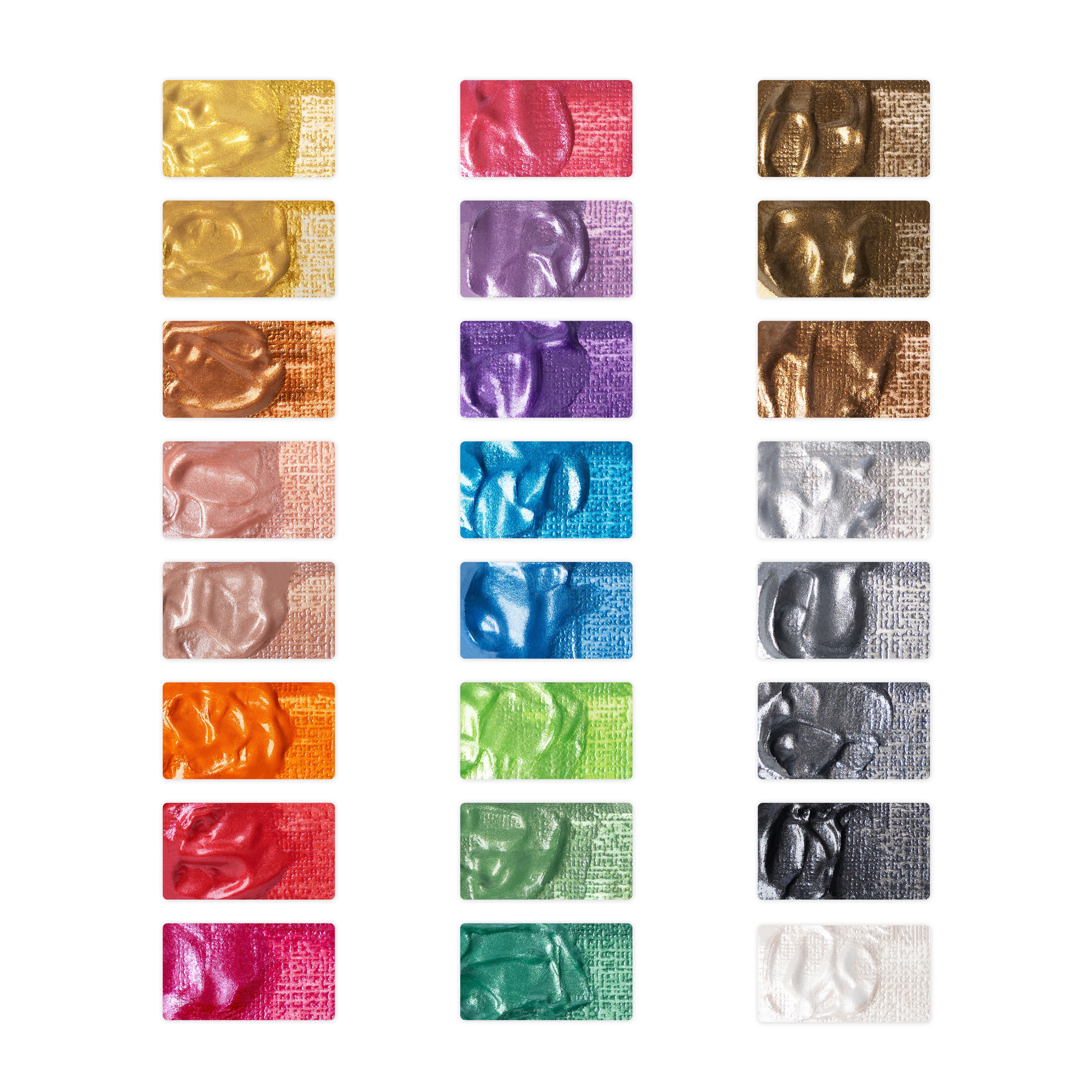 Ensemble de peinture acrylique métallique 24 pièces