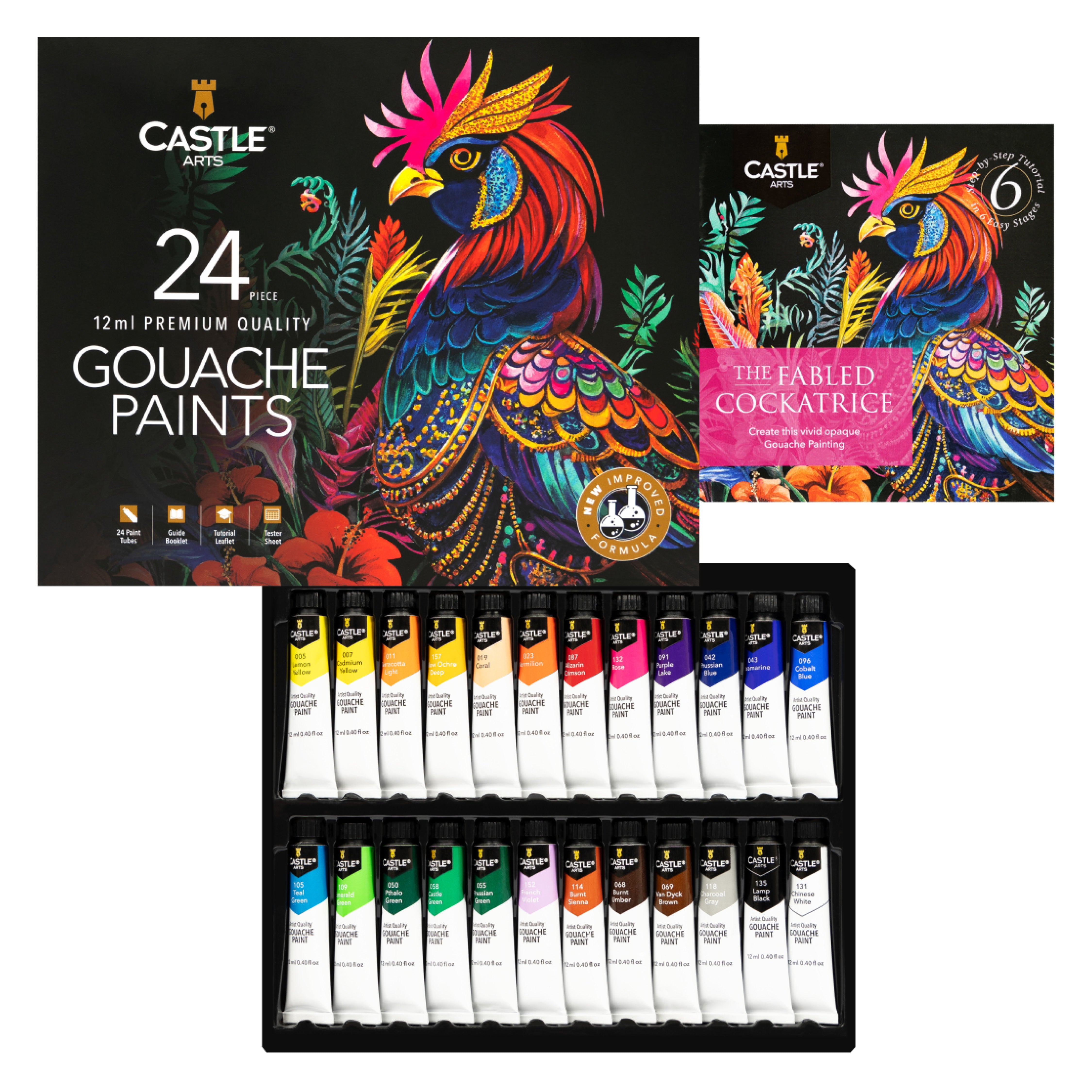 Ensemble de peinture Gouache 24 pièces