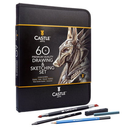 278 Piece Premium Drawing and Colouring Zip Case Bundle