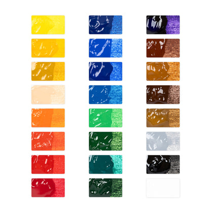 24 Teiliges Acrylfarben Set
