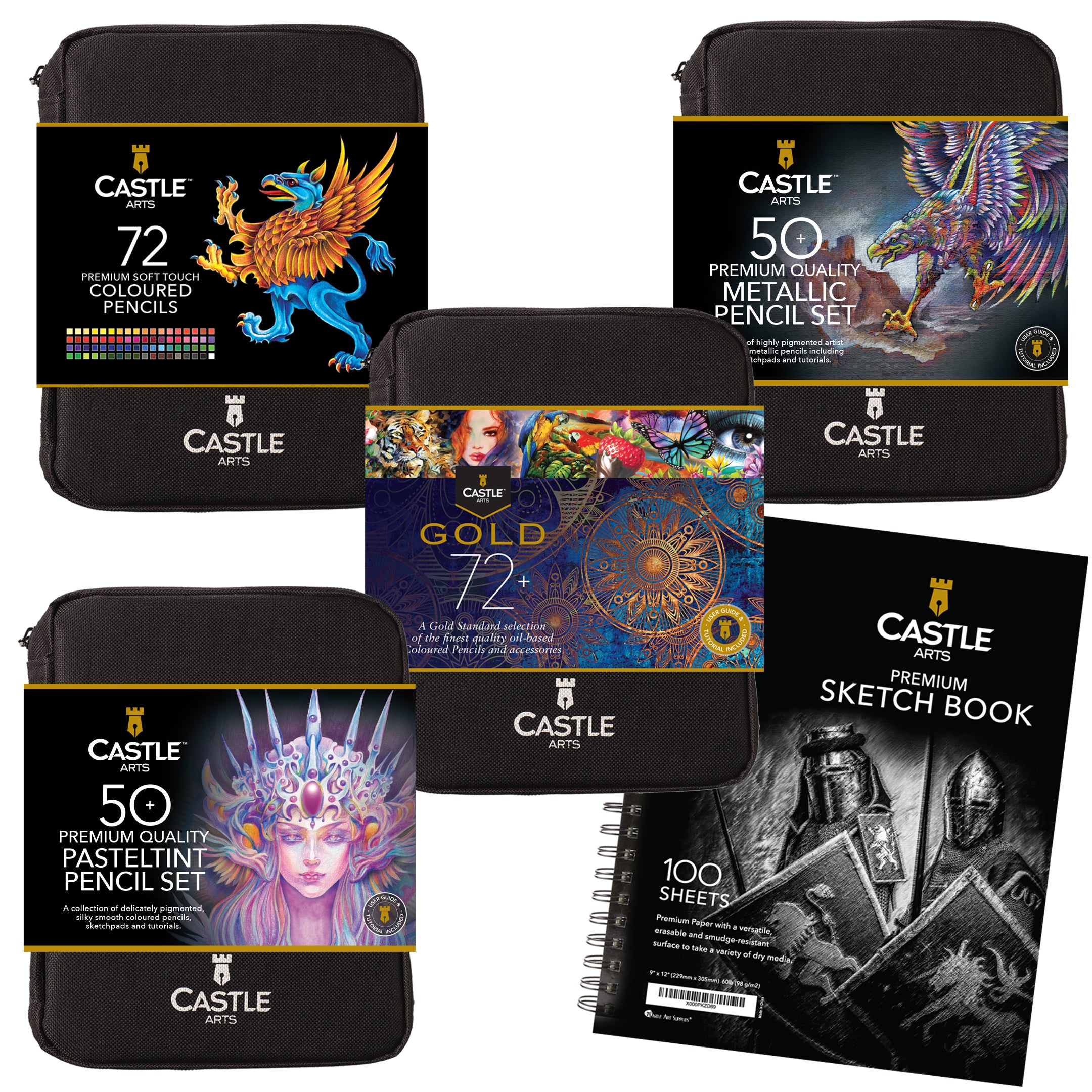 246 delar Premium Colourist Zip Case Bundle